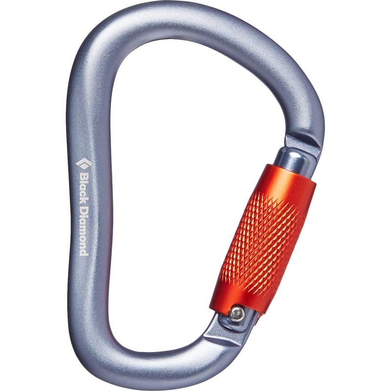 Black Diamond RockLock Twistlock Carabiner | Auto-Locking HMS | Keylock Nose | Reliable Belay & Rappel Carabiner